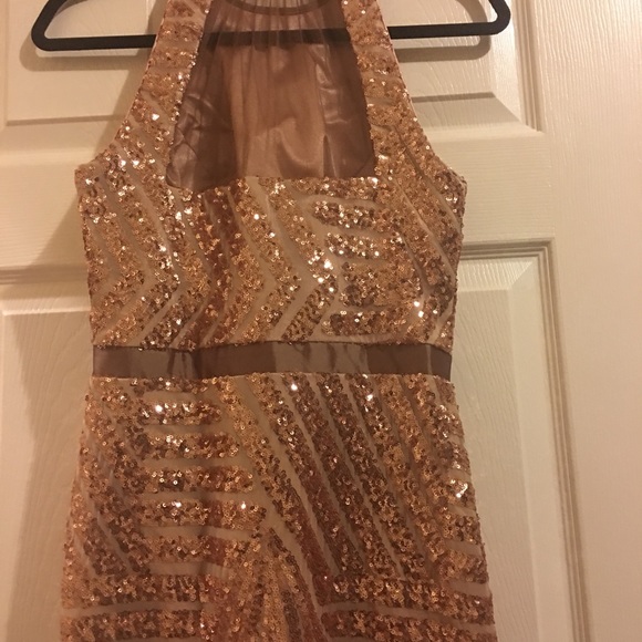 Cache blush sequin dress - Picture 4 of 7